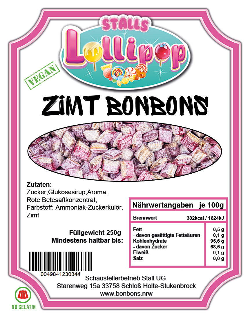 Zimt Bonbons: Geschmacksexplosion | Stalls Lollipop
