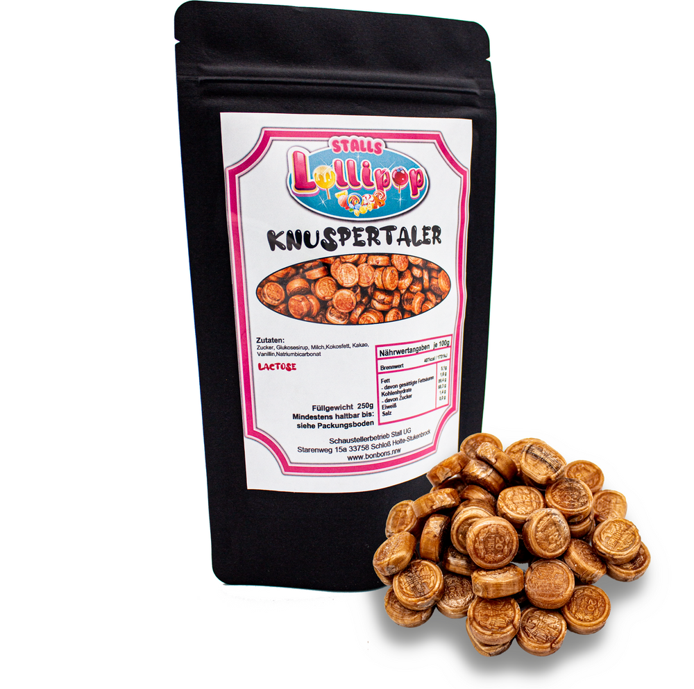 🍬🕰️ Experience sweet memories with our Knuspertaler candies! 🌟