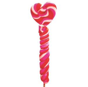 🍓🌀 Get the fruity joy: Our Twister Heart Lolly Strawberry brings color into your day! 🍭💖80g