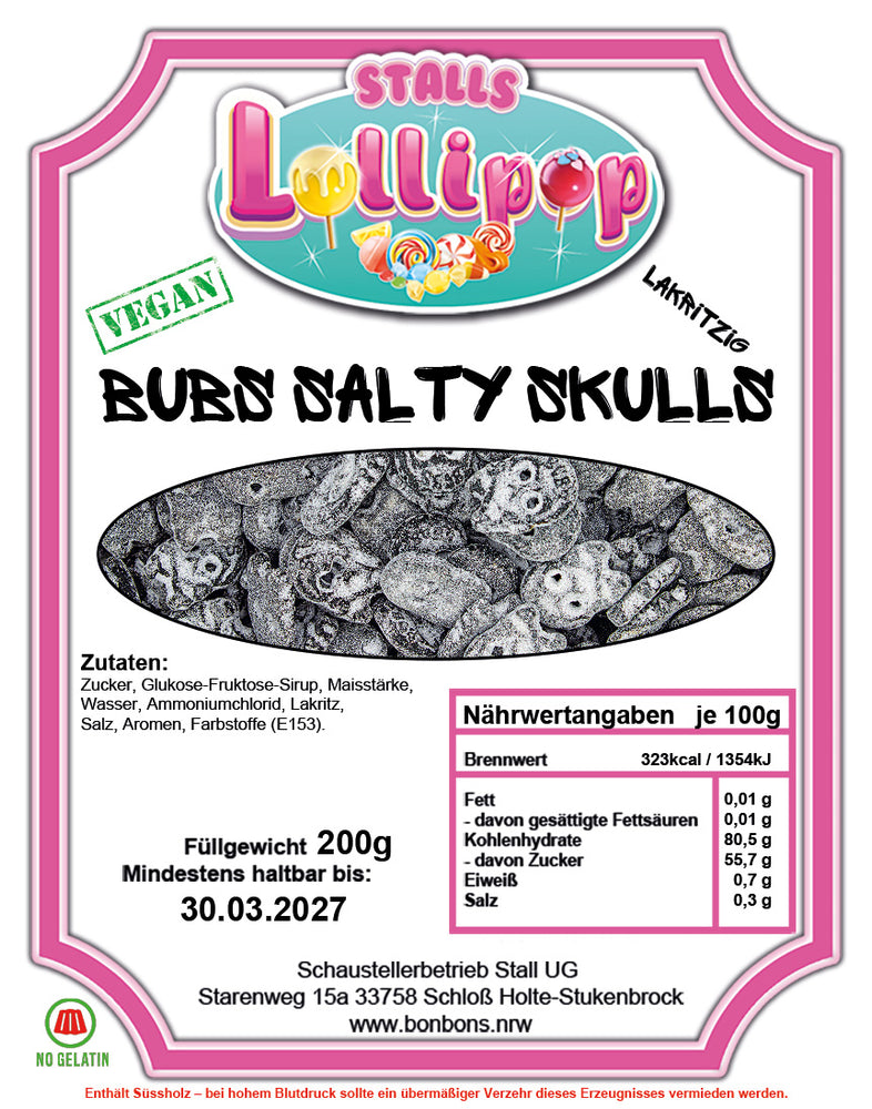 💀 BUBS Salty Skulls – Salzige Totenköpfe mit Biss! 🧂