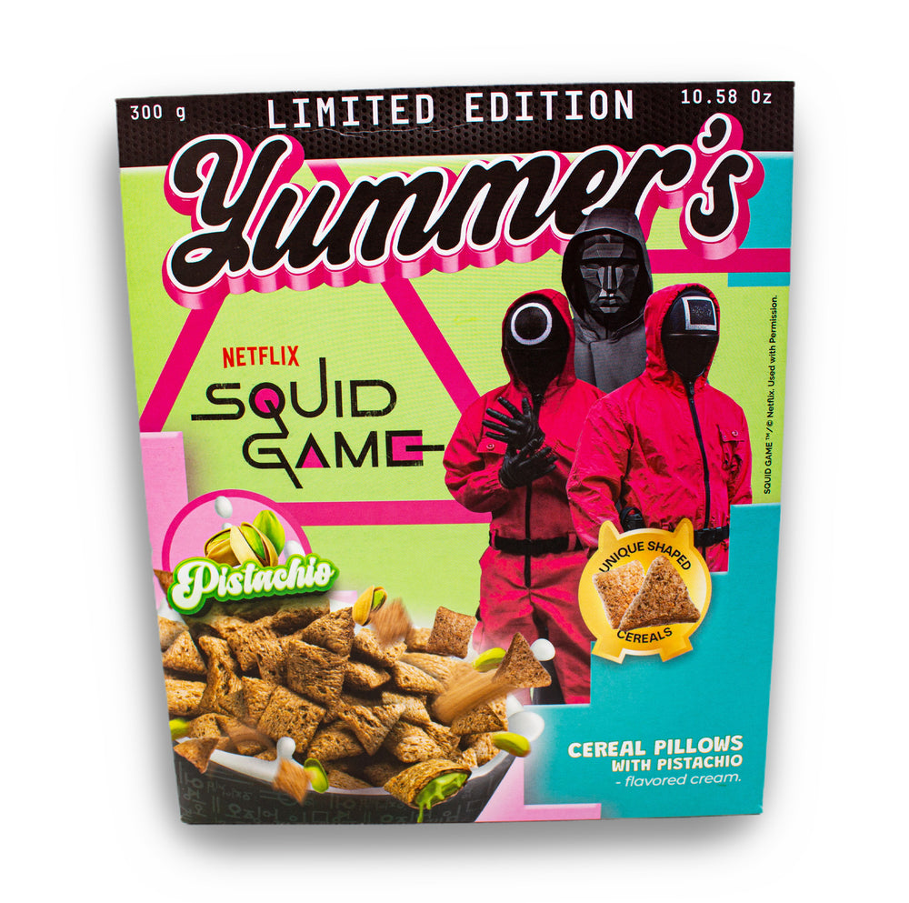 Limited Edition Squid Game Cereal Pillows – Pistachio Power! 💥