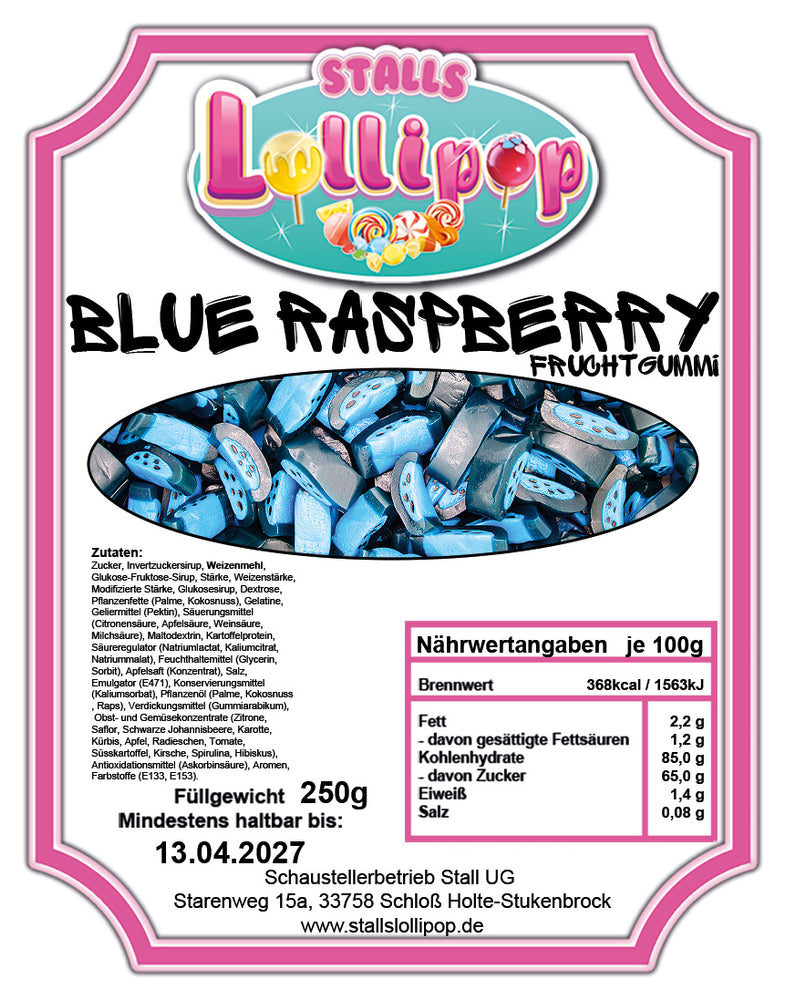 Blue Raspberry Fruchtgummis 250g