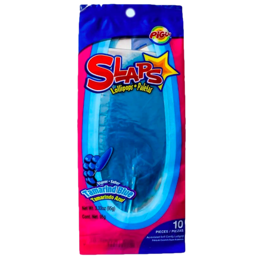 Slaps lollipops Tamarind Blue - let your creativity run wild - pack of 10