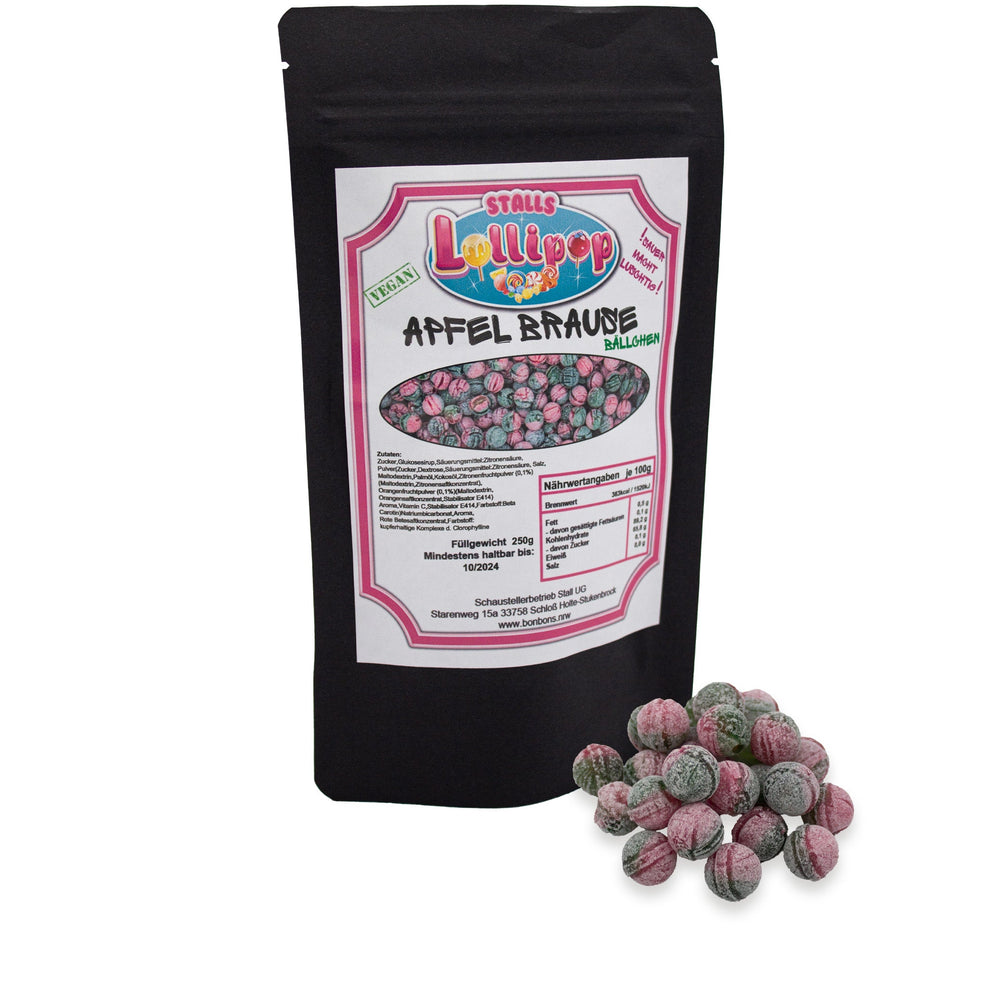 Apple effervescent candies - delicious candies filled with effervescent powder * novelty * 