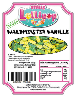 Waldmeister Vanille Stäbchen Bonbons