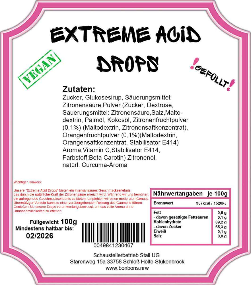 Acid Drops Zitrone - Eine Explosion des Geschmacks, die Eure Zungen Tanzen lässt