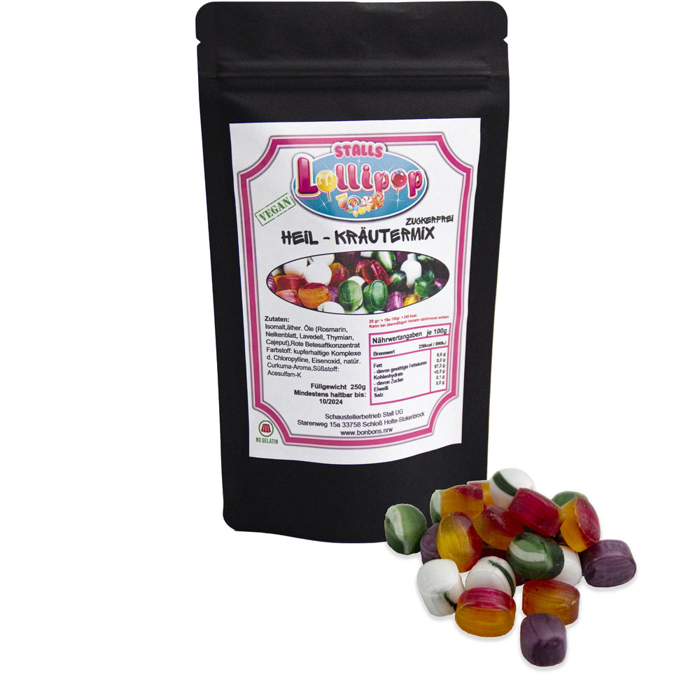 Medicinal herb mix, sugar-free - a candy mix for the cold season