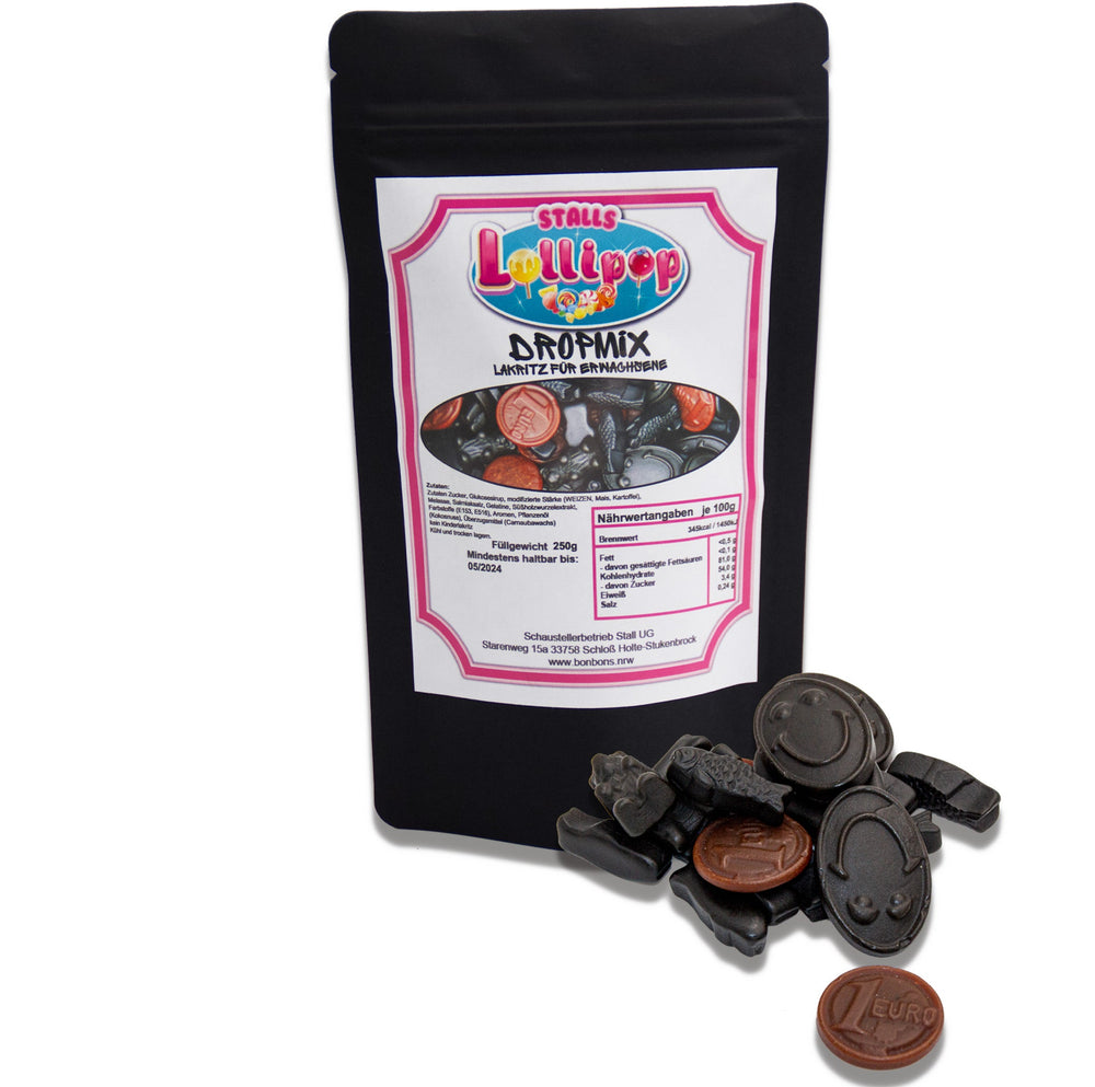 Liquorice Drop Mix - 250g mixed licorice for the whole family