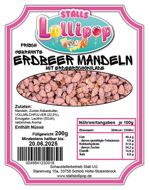 🍓 Erdbeer-Schoko-Mandeln – Knackig, fruchtig, zum Verlieben! 💖