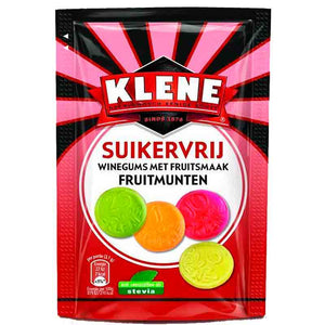 Klene Fruitmunten Stevia 110 g - The sugar-free fruit gum from Klene
