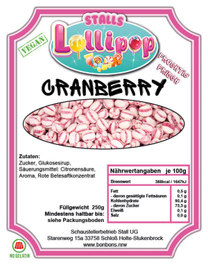 Cranberry candies