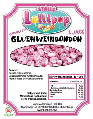 Stalls kandierte Glühweinbonbons - Doppelpack 2x250g