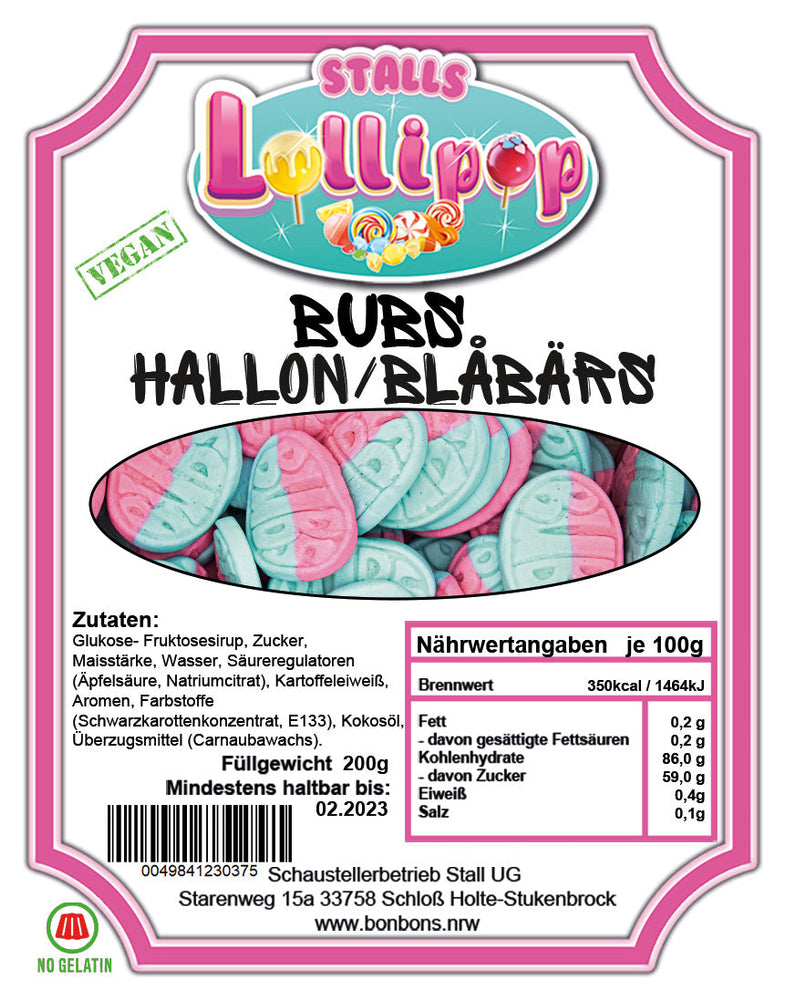 Bubs Hallon- Die Skandinavischen Fruchtgummis 200g