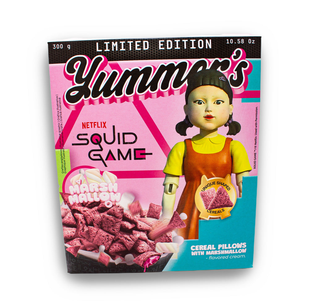 Limited Edition Squid Game Cereal Pillows – Marshmallow Madness! 🍬