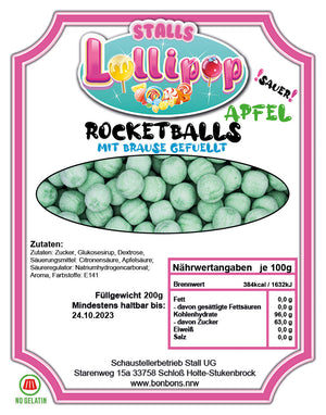 Rocket Balls Apfel 200g *NEU*