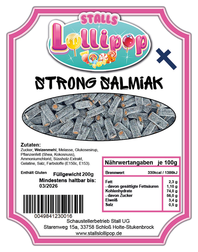 Strong salmiak - Finnish specialty