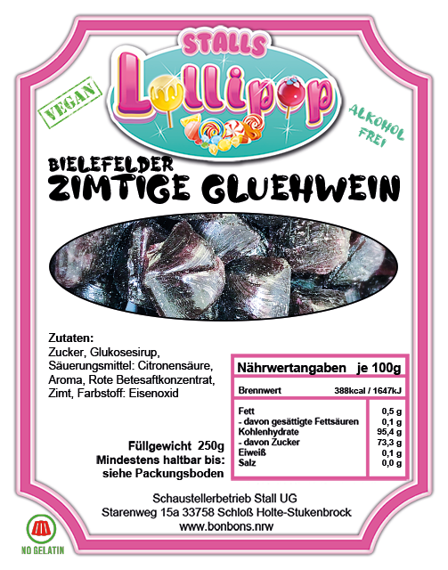 Veganer & alkoholfreier Glühwein-Deal: 4x250g Bonbon-Genuss! 🌟