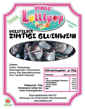 Veganer & alkoholfreier Glühwein-Deal: 4x250g Bonbon-Genuss! 🌟