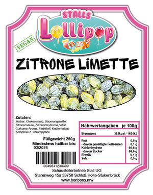 🍋🍈 Stalls Lollipop Vegan: Zitrone-Limette-Bonbons! 🌟